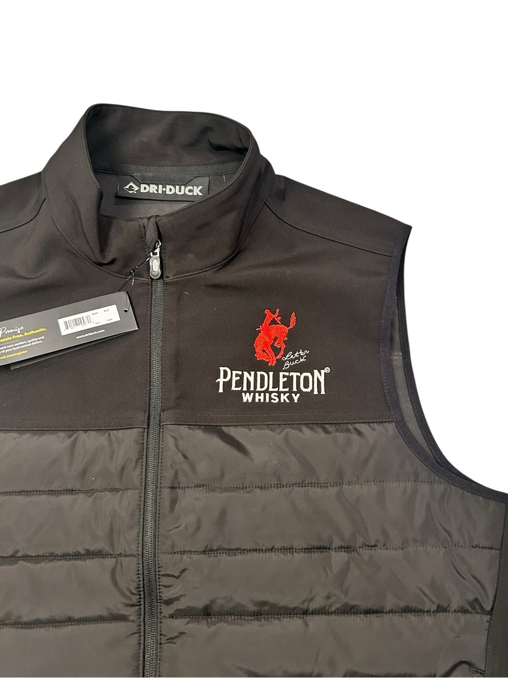 Dri Duck Storm Shield DDX  Pendleton Whisky Men's Black Quilted Vest NWT L Men